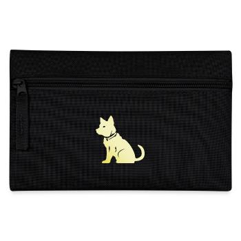 Shiba Inu Dog Silhouette - Pencil Case - black - Front