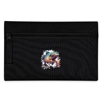 Piranha Fische Bier - Federtasche - Schwarz - Vorne