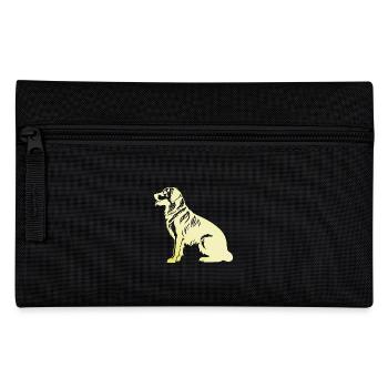 Golden Retriever Hund Silhouette - Federtasche - Schwarz - Vorne