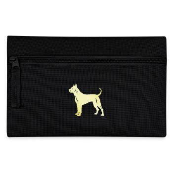 Dogo Argentino Dog Silhouette - Pencil Case - black - Front