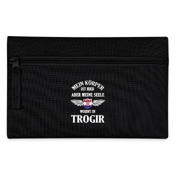 Trogir Sehnsucht – Historisches Juwel an der Adria - Federtasche - Schwarz - Vorne