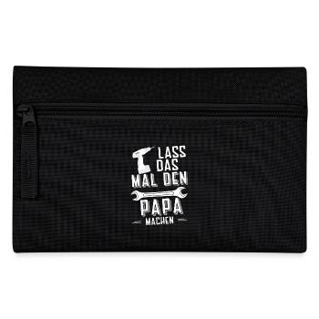 Lass das Papa machen - Federtasche - Schwarz - Vorne