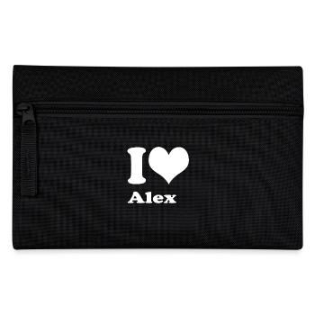 I love Alex - Pencil Case - black - Front