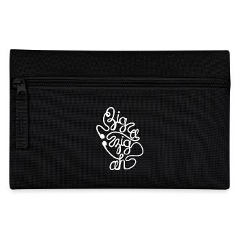 T-shirt bicolore "Zig a zig ah" - Trousse - noir - Devant