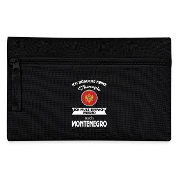 Keine Therapie Montenegro - Federtasche - Schwarz - Vorne