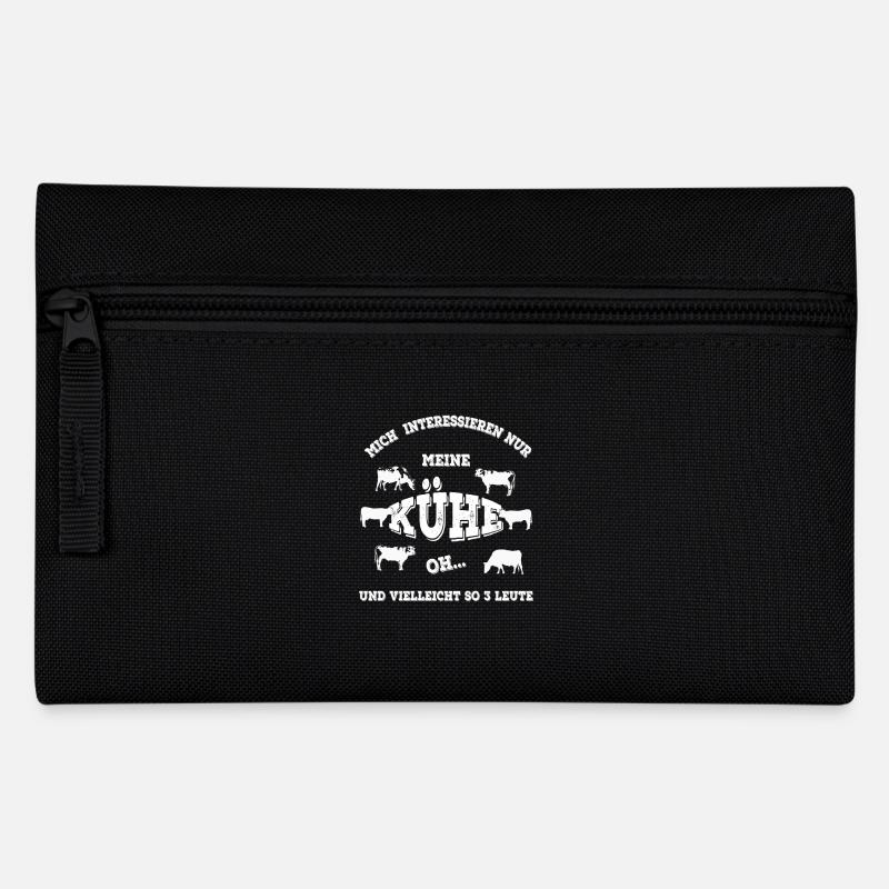 Kühe - Federtasche - Schwarz