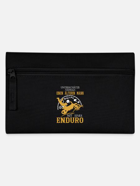 Älterer Mann Enduro - Federtasche - Schwarz