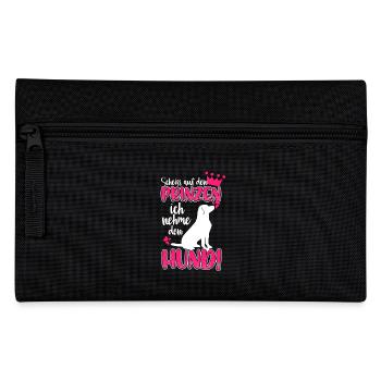 Scheiss auf den Prinzen, ich nehme den Hund! - Federtasche - Schwarz - Vorne
