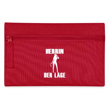 Herrin der Lage - Federtasche - Rot - Vorne