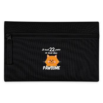It took 22 years to look this pawsome - Pencil Case - black - Front