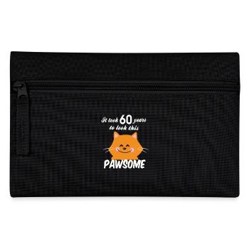 60 years to look this pawsome 60th birthday 1959 - Pencil Case - black - Front