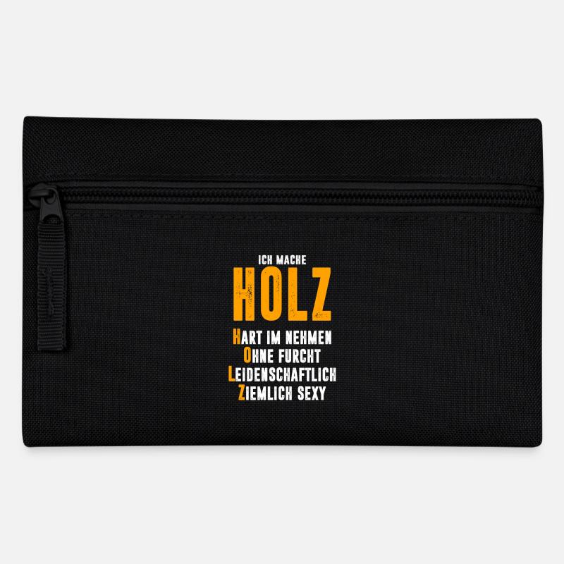 Holz - Federtasche - Schwarz