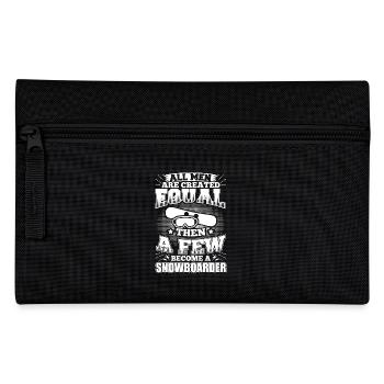 Drôle Snowboard Snowboard shirt tous les hommes égaux - Trousse - noir - Devant