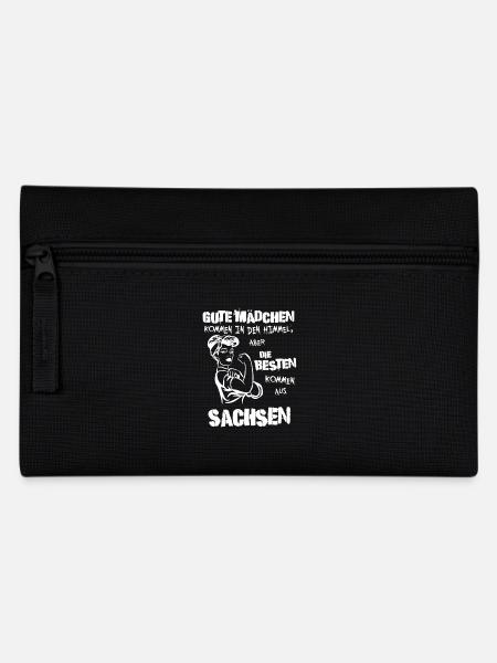 Die besten kommen aus Sachsen – Stolz und Stärke - Federtasche - Schwarz