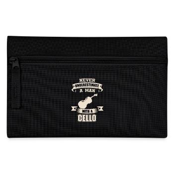 Cello T-Shirt Geschenk Idee Weihnachten Lustig - Federtasche - Schwarz - Vorne