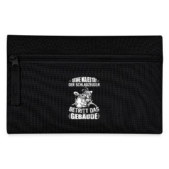 SCHLAGZEUGER / INSTRUMENT / GESCHENK - Federtasche - Schwarz - Vorne