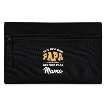 Ich bin der Papa - Federtasche - Schwarz - Vorne