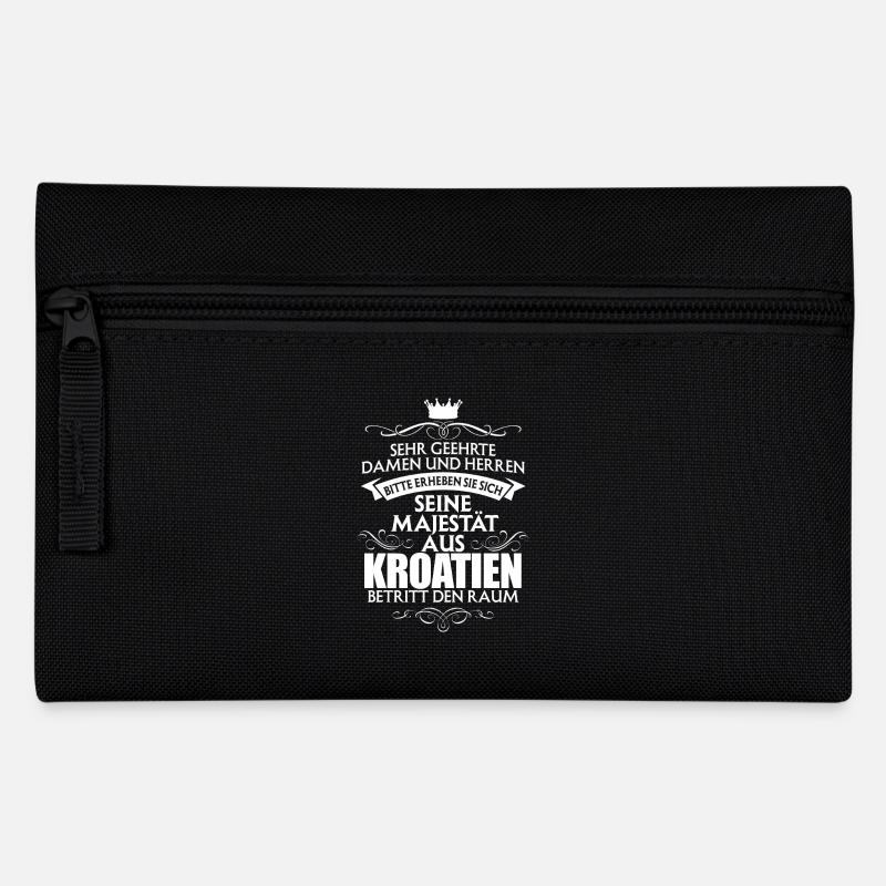 KROATIEN - Majestät - Federtasche - Schwarz