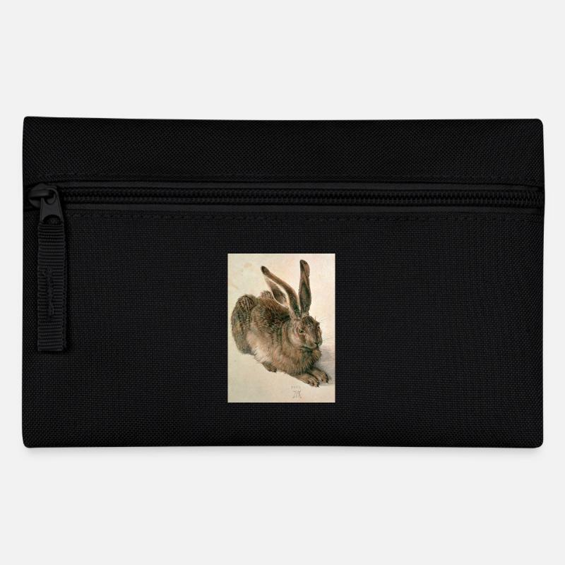 Feldhase von Albrecht Dürer - Federtasche - Schwarz