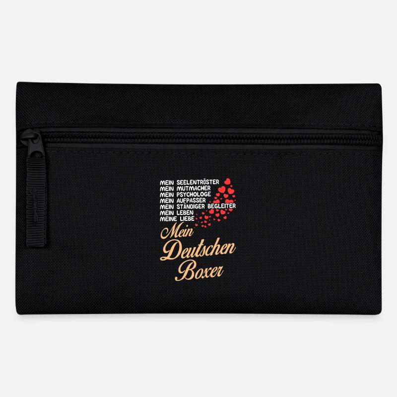 Deutschen-Boxer - Mein - Federtasche - Schwarz