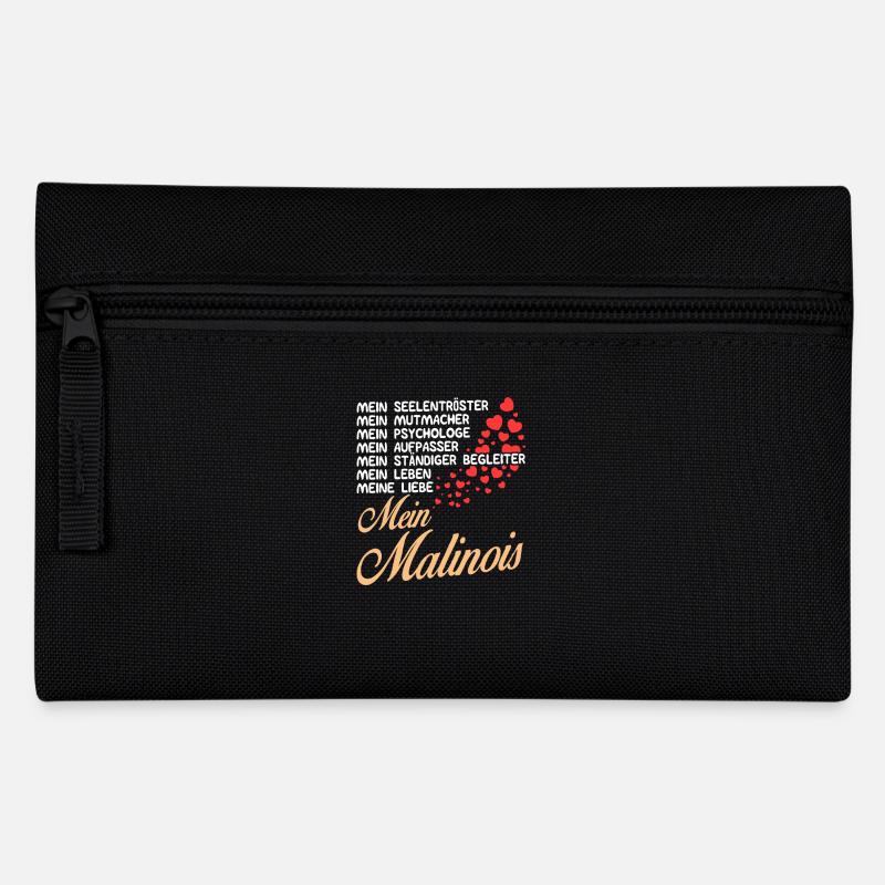 Malinois - Mein - Federtasche - Schwarz