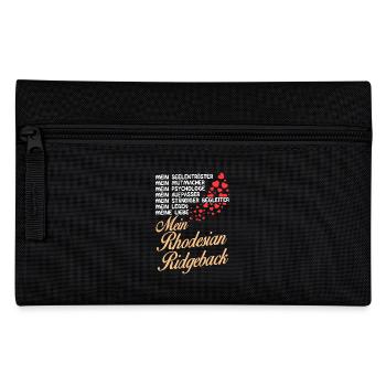 Rhodesian-Ridgeback- Mein - Federtasche - Schwarz - Vorne