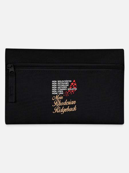 Rhodesian-Ridgeback- Mein - Federtasche - Schwarz