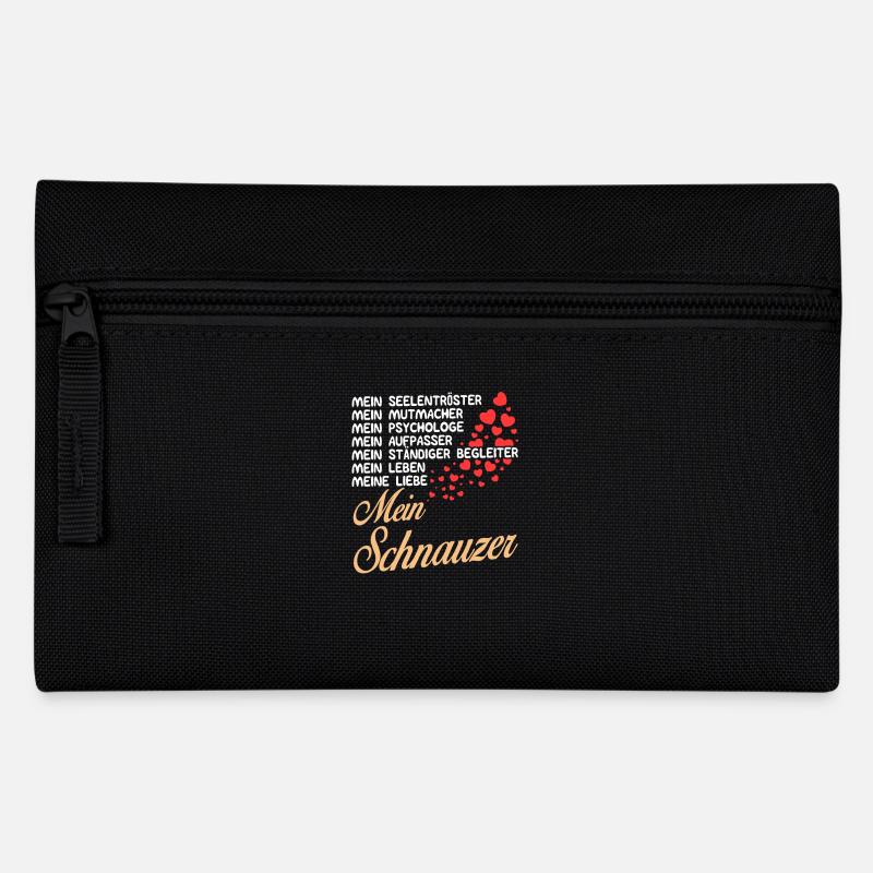 Schnauzer - Mein - Federtasche - Schwarz