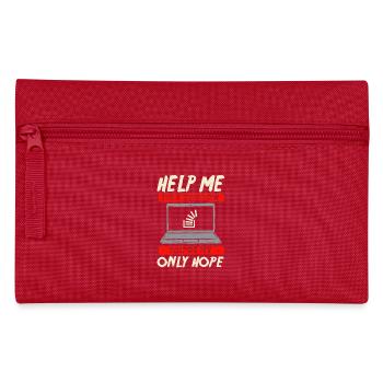 help me stack overflow you are my only hope - Pencil Case - red - Front