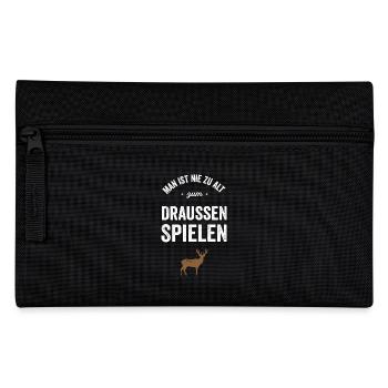 Draußen Spielen - Jagd - Federtasche - Schwarz - Vorne