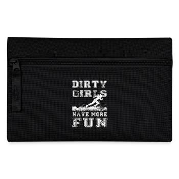 Dirty Girls have more fun - Running Tee - Federtasche - Schwarz - Vorne