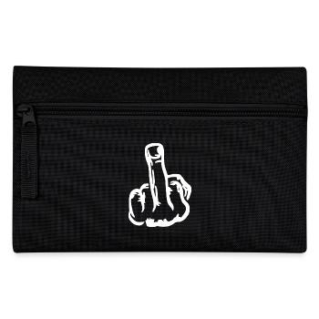 Mittelfinger Squad Middle finger fuck you fuck off - Federtasche - Schwarz - Vorne