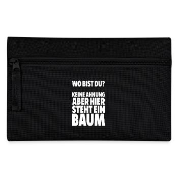Where are you? No idea here is tree saying lus - Pencil Case - black - Front