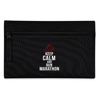 Marathon Sportart Geschenk Sport Diziplin - Federtasche - Schwarz - Vorne