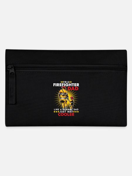 Firefighter dad firefighter fireman - Pencil Case - black