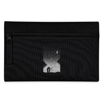Astronomie Sternenhimmel Kunst Vater und Tochter - Federtasche - Schwarz - Vorne