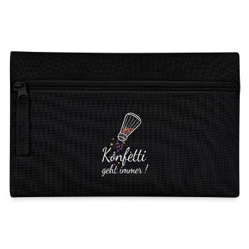 Les confettis vont toujours au carnaval - Trousse - noir - Devant