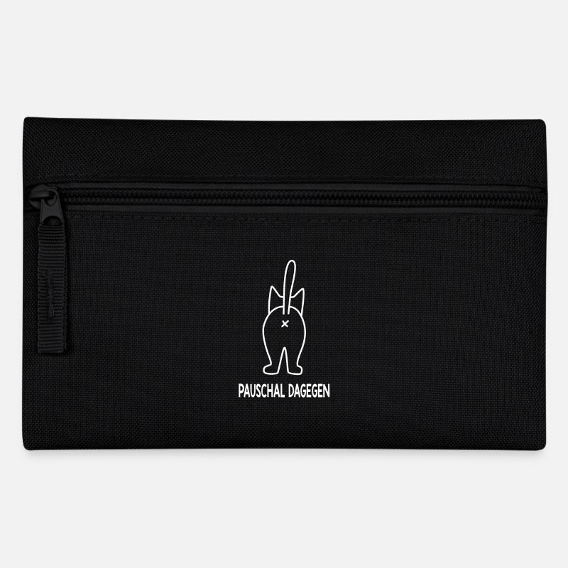 Pauschal dagegen - Federtasche - Schwarz