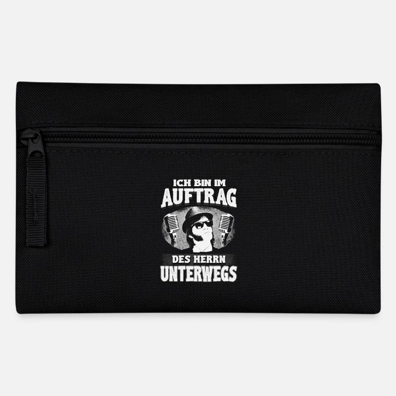 Im Auftrag des Herrn Musik und Retro-Gospel-Vibes - Federtasche - Schwarz