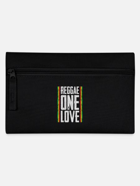 reggae one love - Pencil Case - black