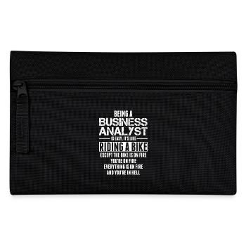 Being A Business Analyst Is Like Riding A Bike - Pencil Case - black - Front