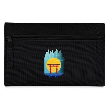 Torii (stripes) 01 - Pencil Case - black - Front