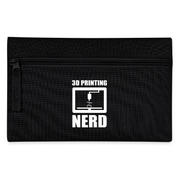 3D Nerd 3D Printing Nerd 3D Printer Sayings - Pencil Case - black - Front