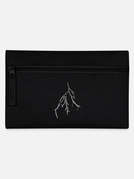 Wetter Blitz Vector Gewitterfront - Federtasche - Schwarz