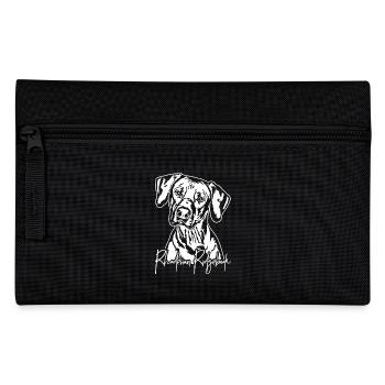 RHODESIAN RIDGEBACK Dog Portrait Wilsigns - Pencil Case - black - Front