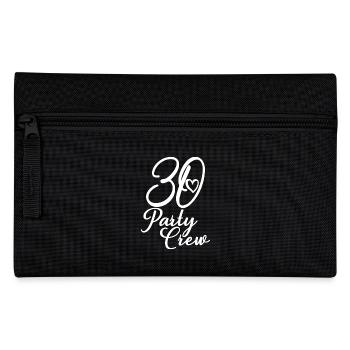 30 Party Crew 30. Geburtstag 30 Jahre alt - Federtasche - Schwarz - Vorne
