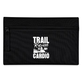 trail riding is my cardio Design for a snowbike - Federtasche - Schwarz - Vorne