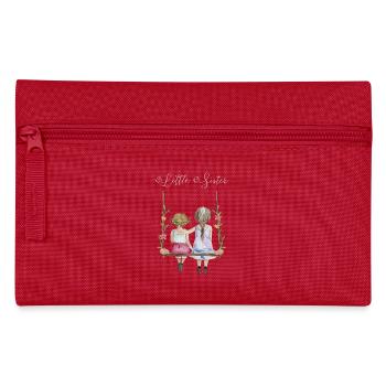 Kleine Schwester Geschenkidee für Schwestern - Federtasche - Rot - Vorne