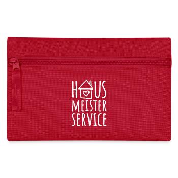 Hausmeisterservice - Haus - Hausmeister Service - Federtasche - Rot - Vorne
