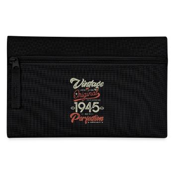 1945 Birthday Vintage Born 1945 - Pencil Case - black - Front